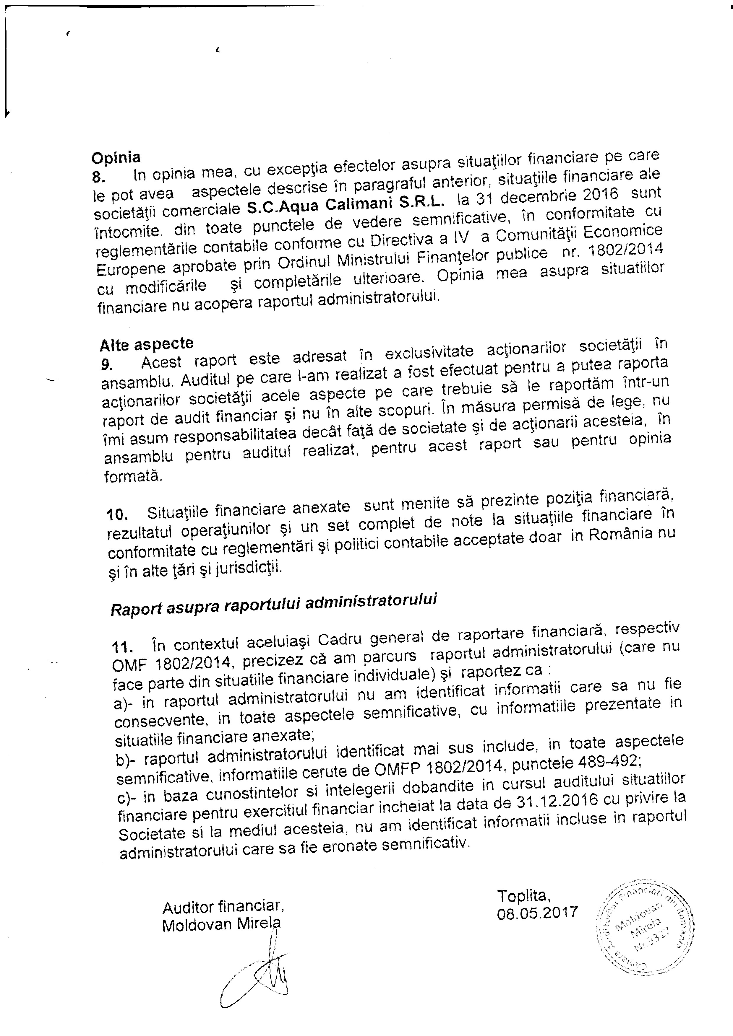 RAPORT AUDIT 3