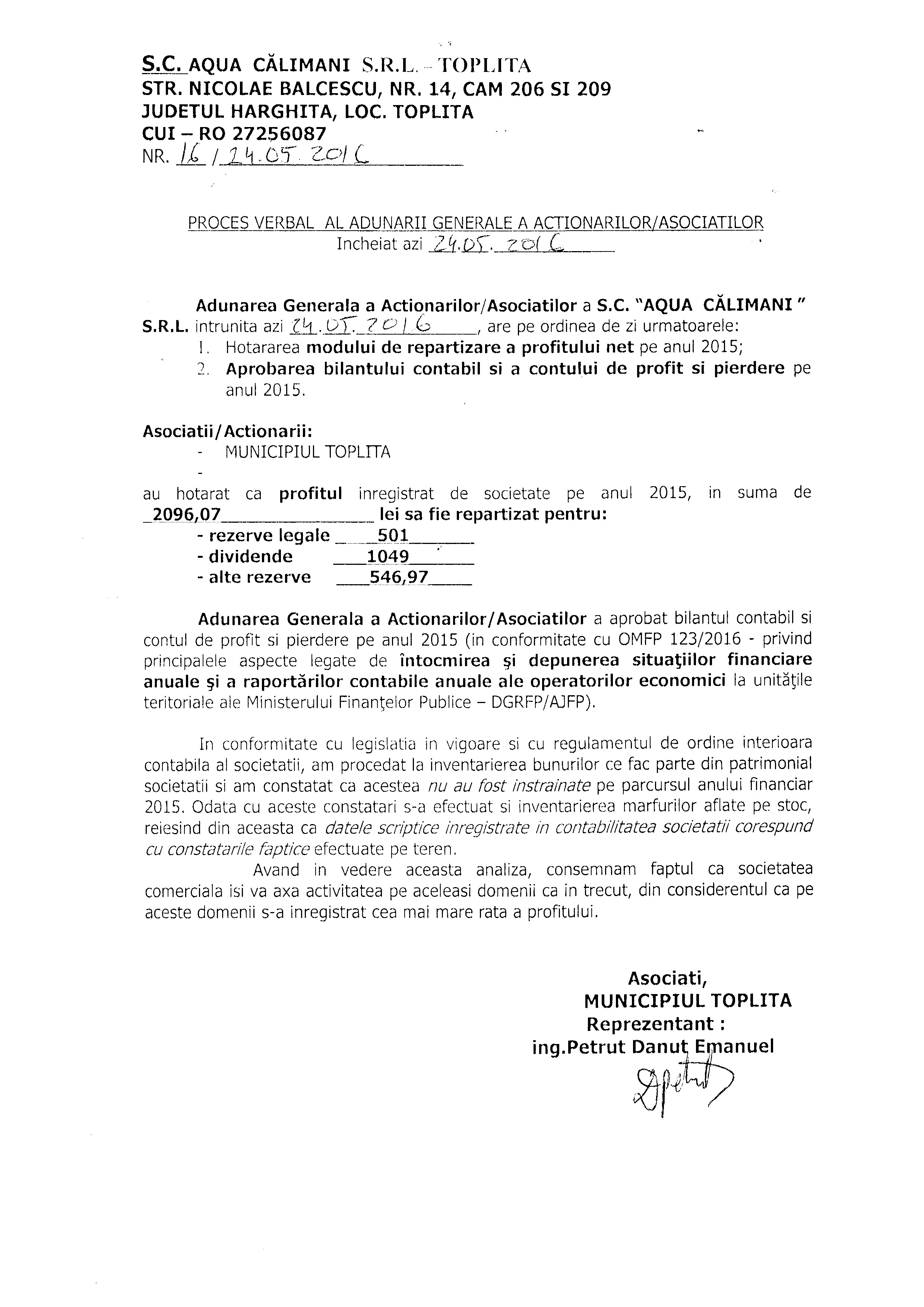 P.V.ACTIONAR 2016